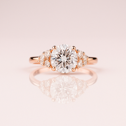 Hailley - Oval & Half Moon | Gold 17k