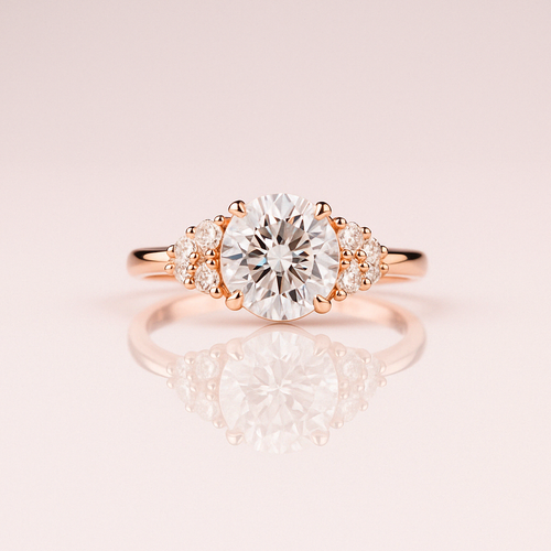 Hailley - Oval & Half Moon | Gold 17k