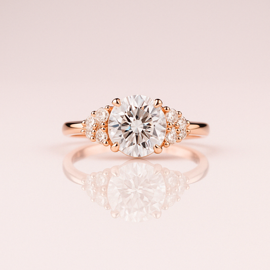 Hailley - Oval & Half Moon | Gold 17k