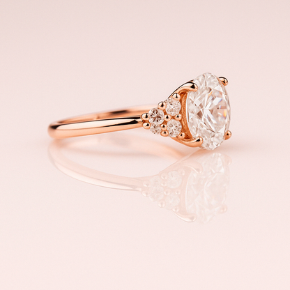 Hailley - Oval & Half Moon | Gold 17k