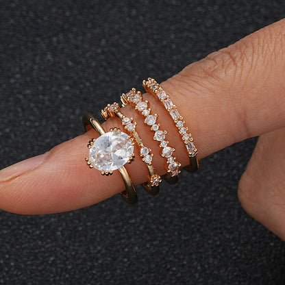 Solène Viremont Ring Set | Gold 18k